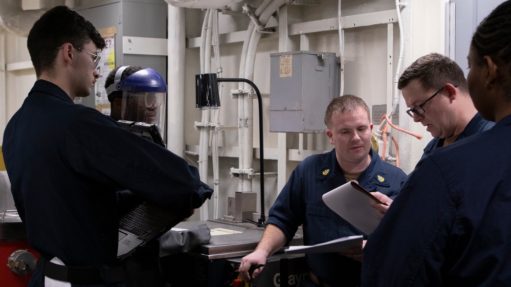 George Washington Sailors conduct MAV-2 Inspection