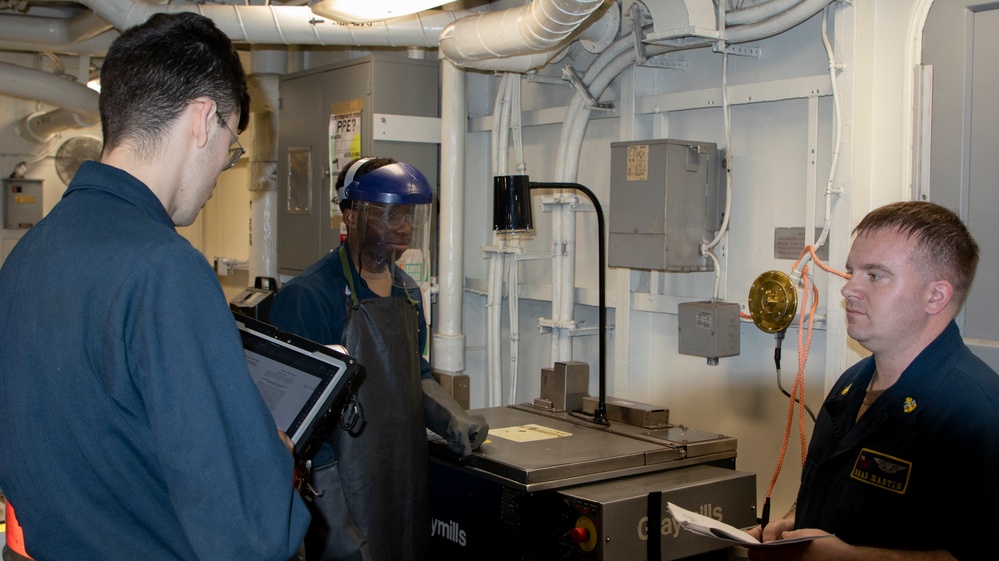 George Washington Sailors conduct MAV-2 Inspection