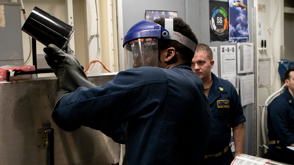 George Washington Sailors conduct MAV-2 Inspection