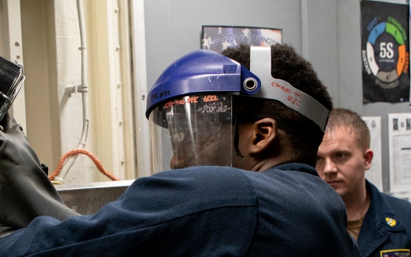 George Washington Sailors conduct MAV-2 Inspection