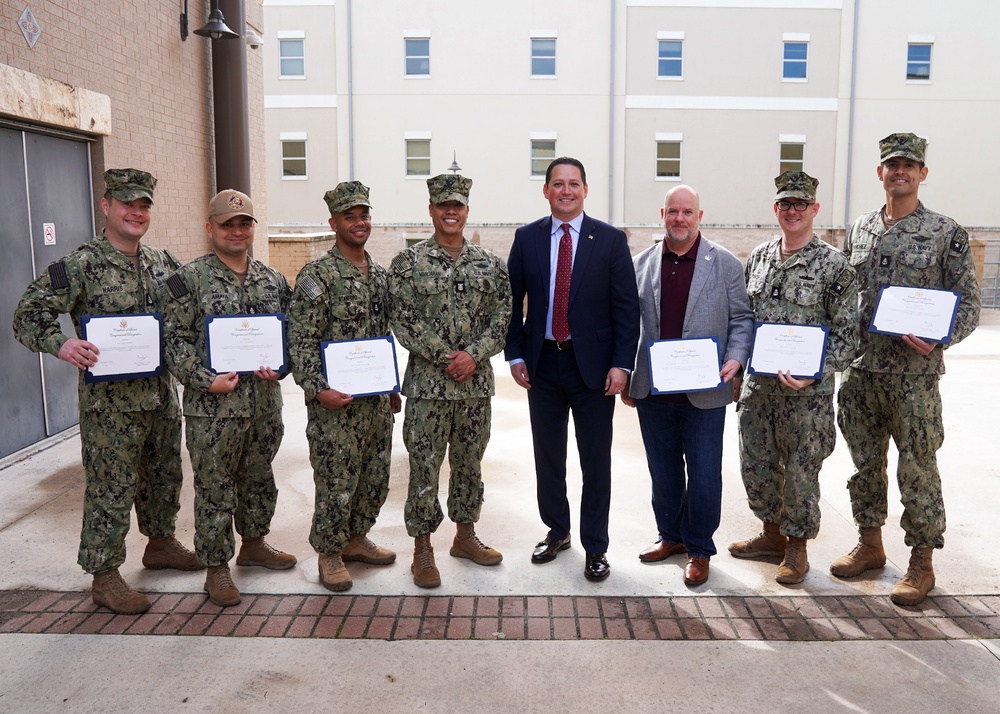 U.S. Rep. Tony Gonzales recognizes Navy Chiefs for taking Care of One of Their Own