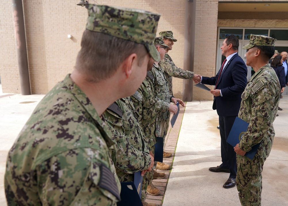 U.S. Rep. Tony Gonzales recognizes Navy Chiefs for taking Care of One of Their Own