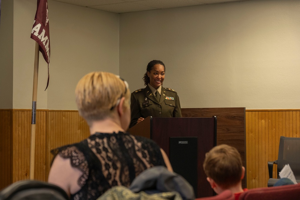 Family, friends, colleagues gather for USAMMDA Army product developer's field grade promotion