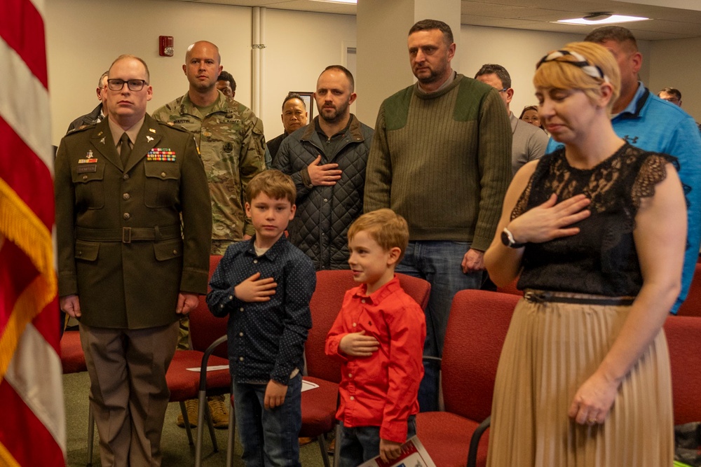 Family, friends, colleagues gather for USAMMDA Army product developer's field grade promotion