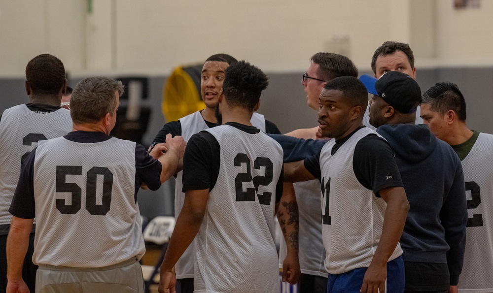 512th Airlift Wing basketball team dominates intramural league