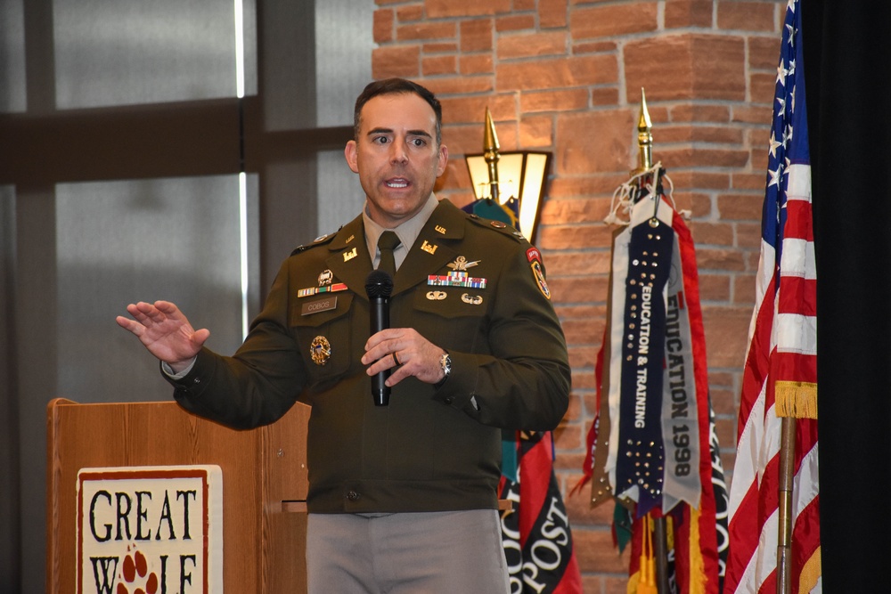 1st Space Brigade Commander addresses military engineer group