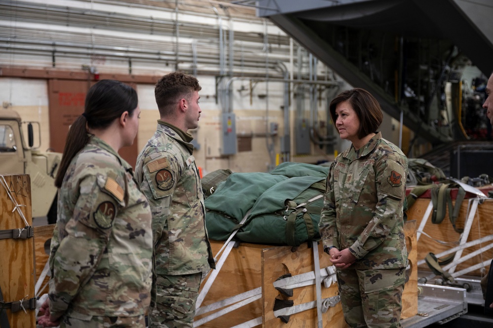 CMSAF JoAnne S. Bass engages with Team Kirtland