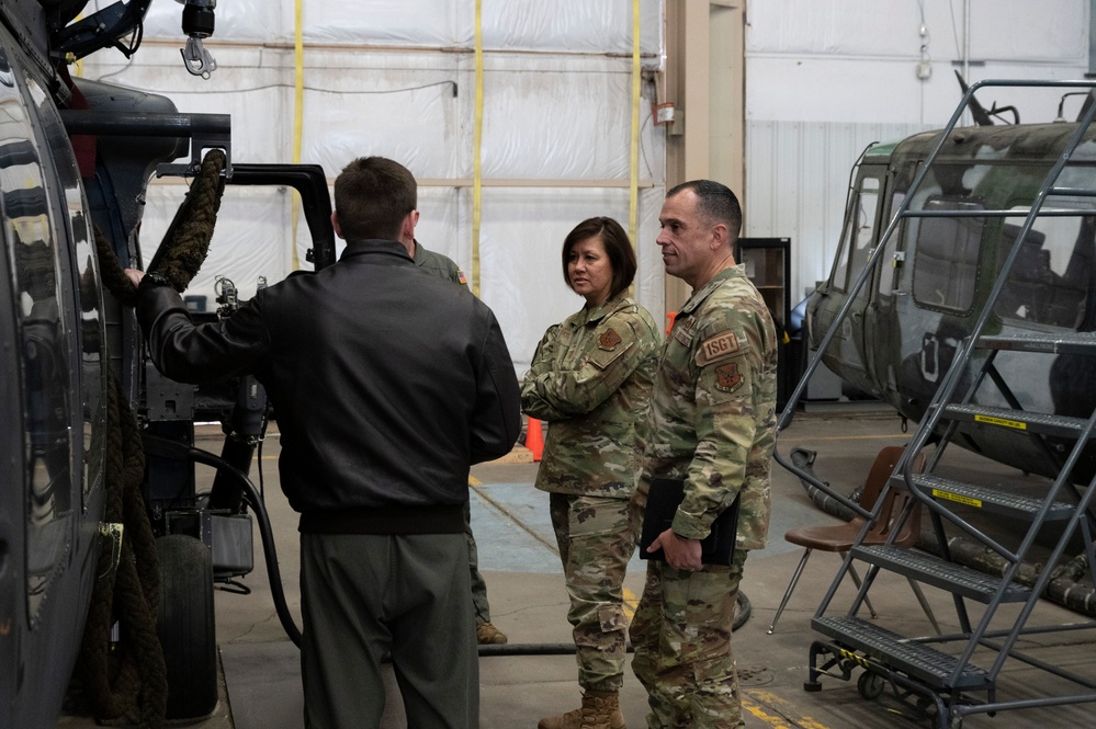 CMSAF JoAnne S. Bass engages with Team Kirtland