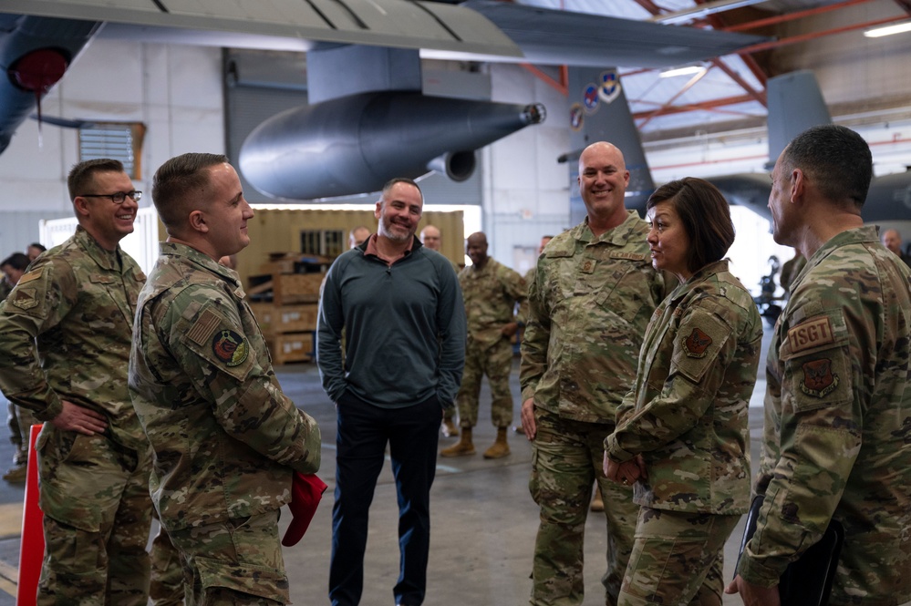 CMSAF JoAnne S. Bass engages with Team Kirtland