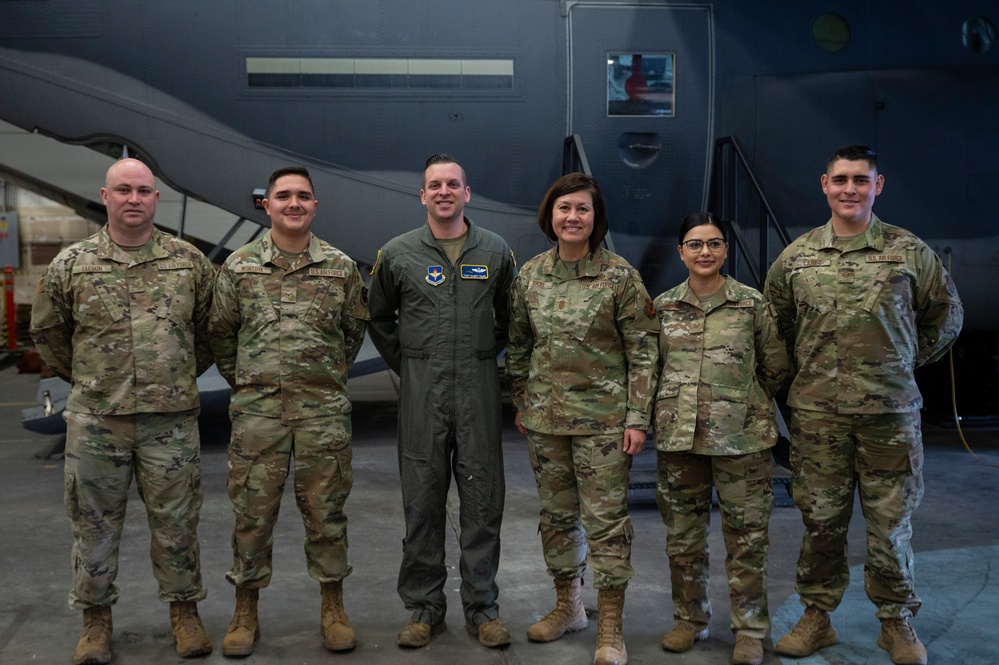 CMSAF JoAnne S. Bass engages with Team Kirtland