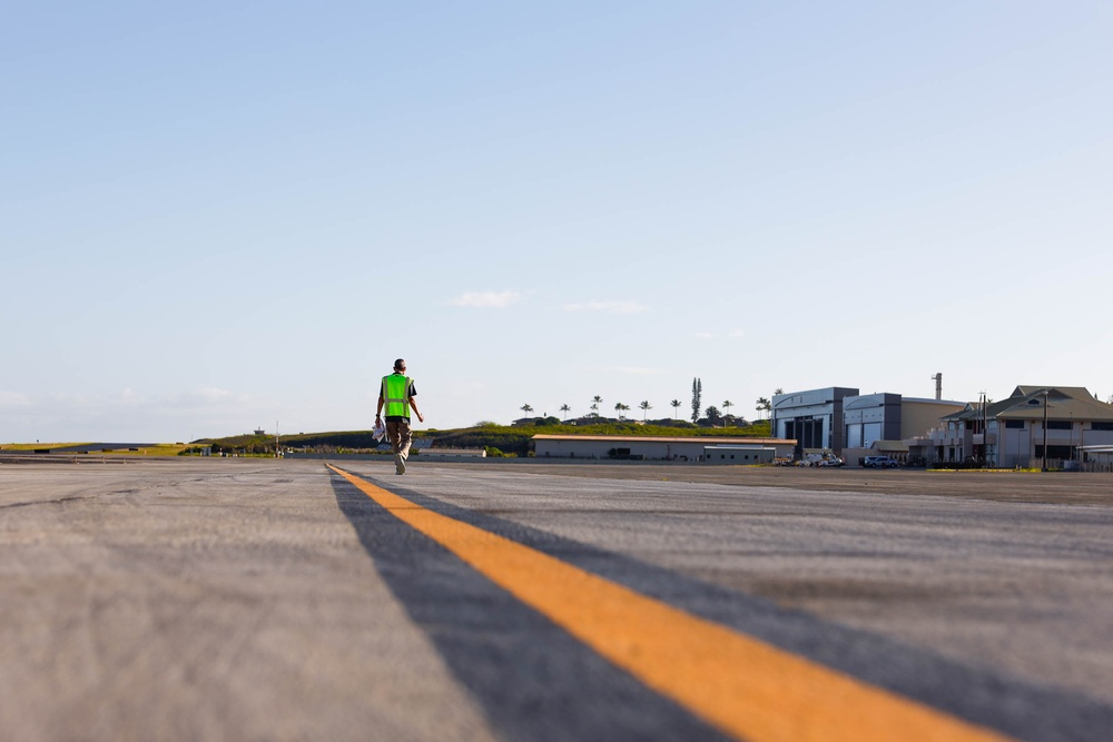 Routine Check Up: NAVFAC Pacific Engineers Inspect MCAS Kaneohe Bay Pavement