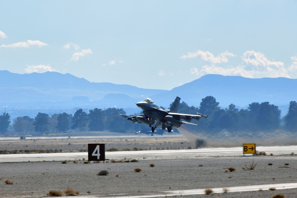 Aviano F-16’s take off during Red Flag 24-1