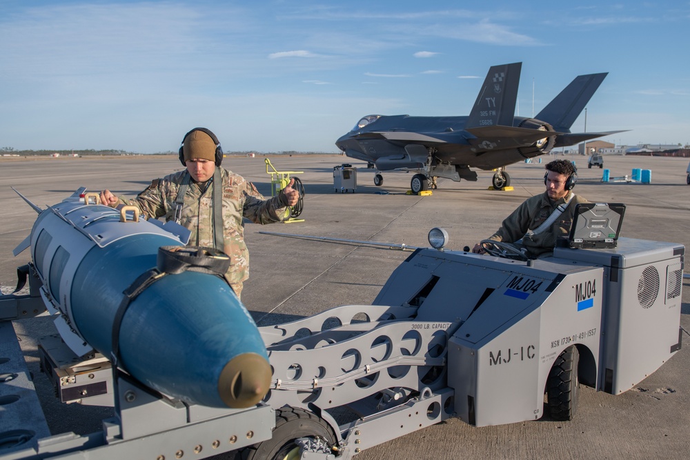 Team Tyndall advances combat capabilities with F-35 munitions training
