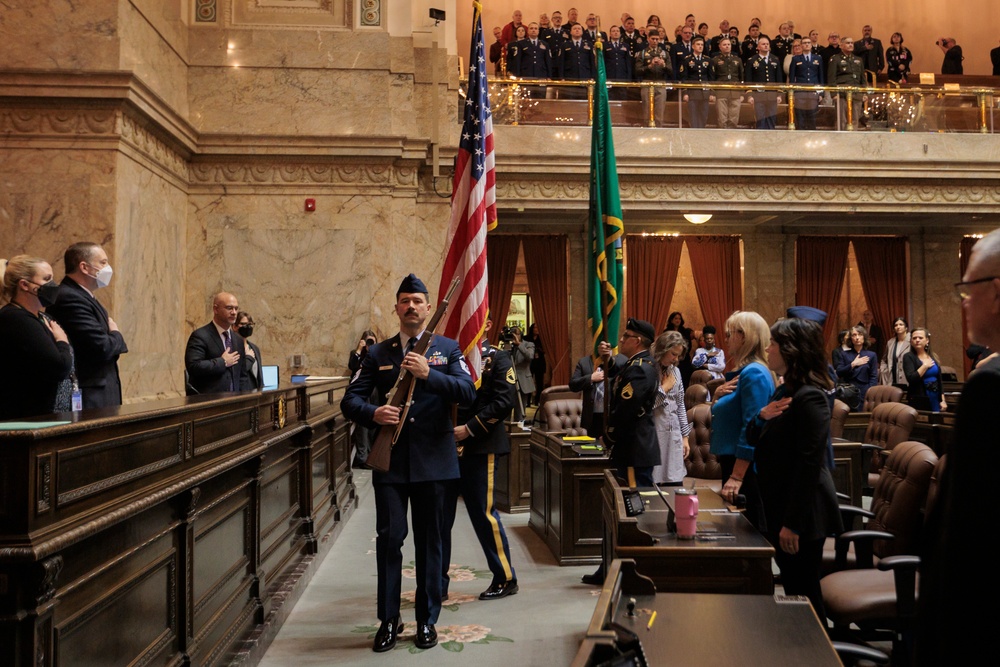 Washington National Guard service members recognized during Legislative Day 2024