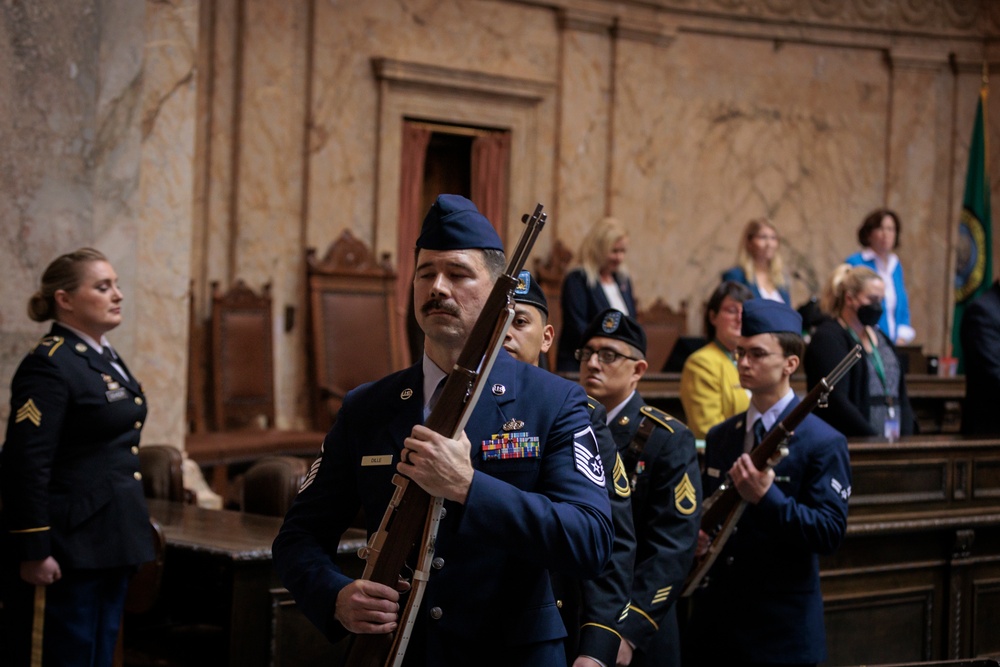 Washington National Guard service members recognized during Legislative Day 2024