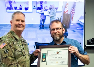 Frank Veraldi, a Fisheries Biologist with the U.S. Army Corps of Engineers (USACE) is leaving the Chicago District after 25 years of service.