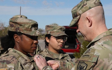 Soldier Receives the Army Achievement Medal