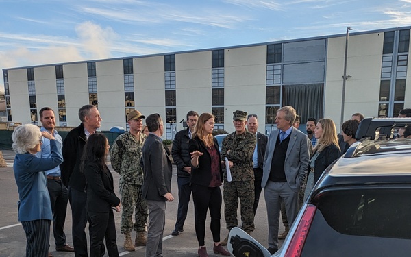 Meredith Berger, the Assistant Secretary of the Navy, pays a visit to San Diego