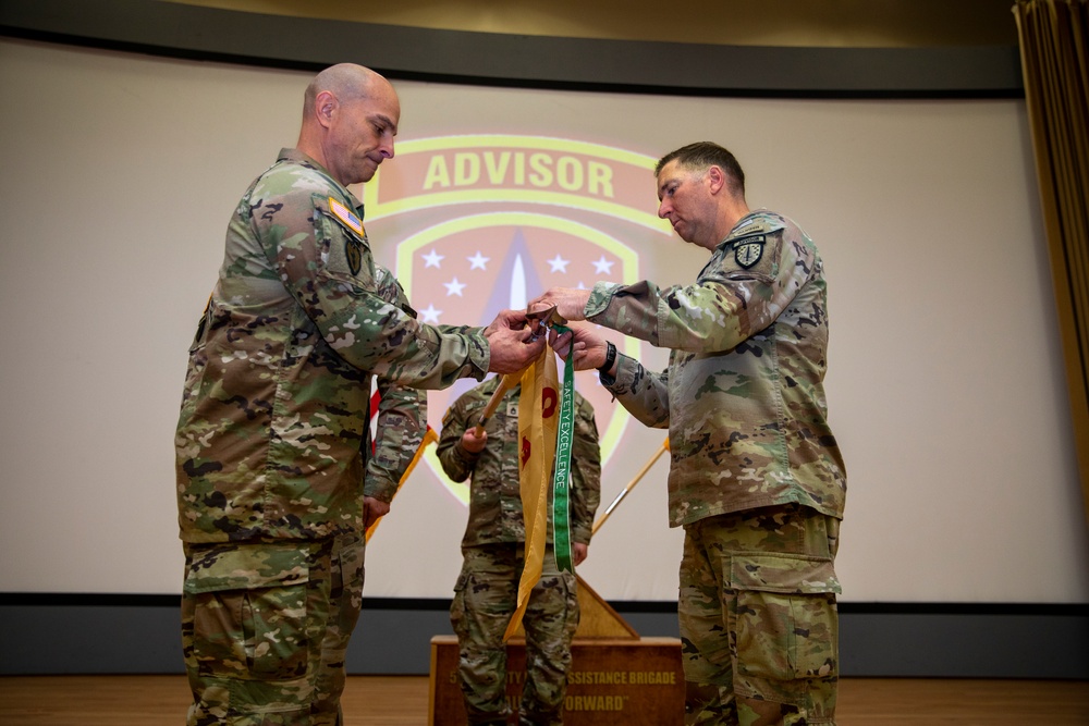 5th SFAB Commander awards Purple Heart, Army Commendation Medals during quarterly award ceremony