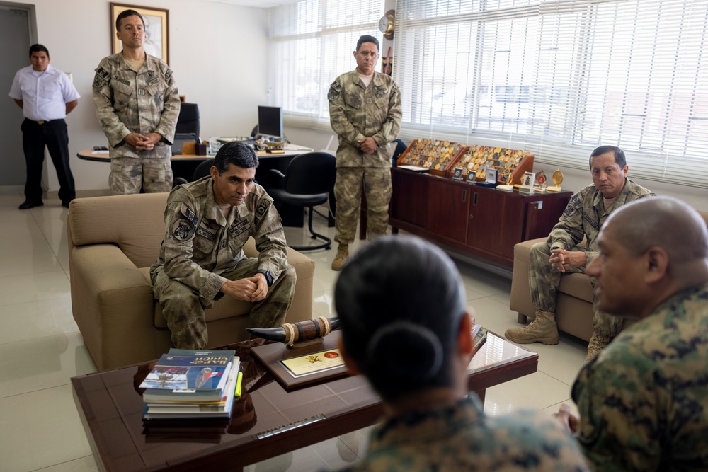 U.S. Marine Corps Forces, South, and Infantería de Marina del Perú participate in staff planner working group