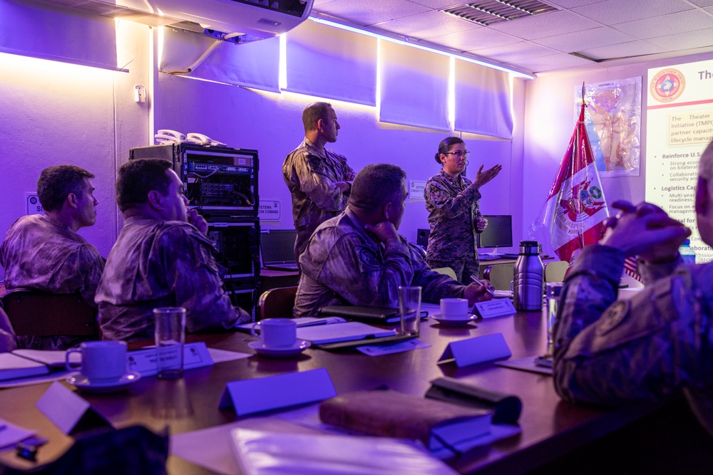 U.S. Marine Corps Forces, South, and Infantería de Marina del Perú participate in staff planner working group