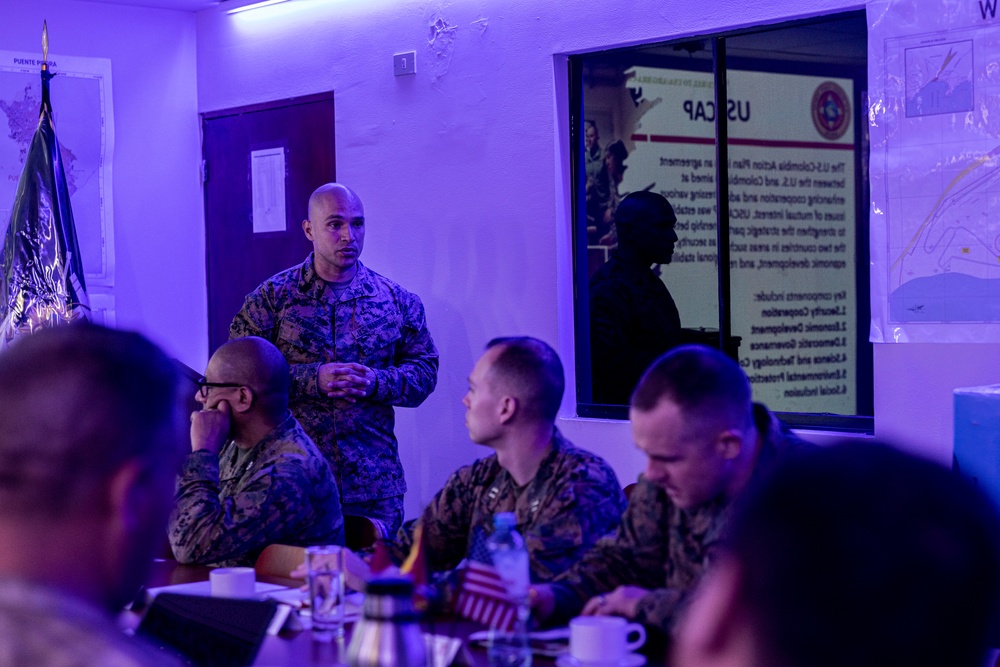 U.S. Marine Corps Forces, South, and Infantería de Marina del Perú participate in staff planner working group