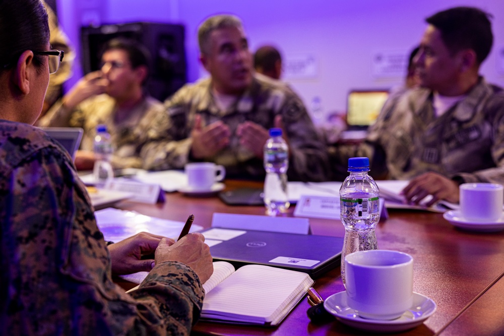 U.S. Marine Corps Forces, South, and Infantería de Marina del Perú participate in staff planner working group