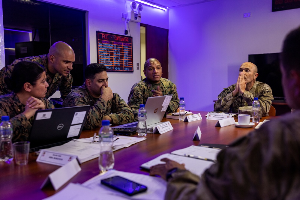 U.S. Marine Corps Forces, South, and Infantería de Marina del Perú participate in staff planner working group