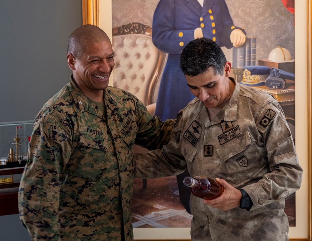 U.S. Marine Corps Forces, South, and Infantería de Marina del Perú participate in staff planner working group