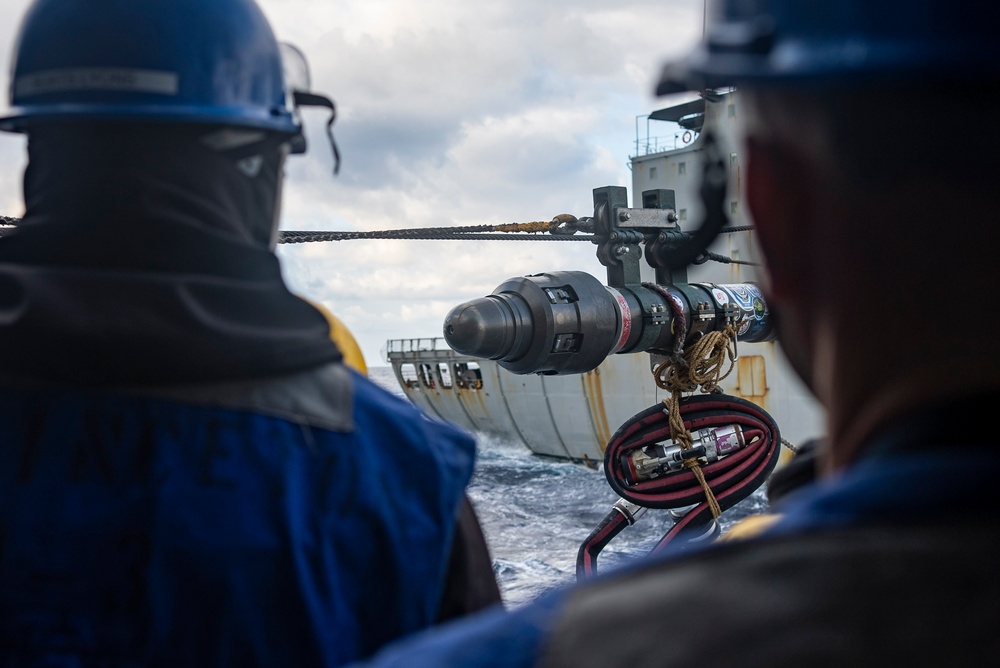 USS Princeton Conducts a Fueling-at-sea with USNS John Ericsson