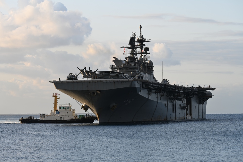 USS America Visits White Beach Naval Facility