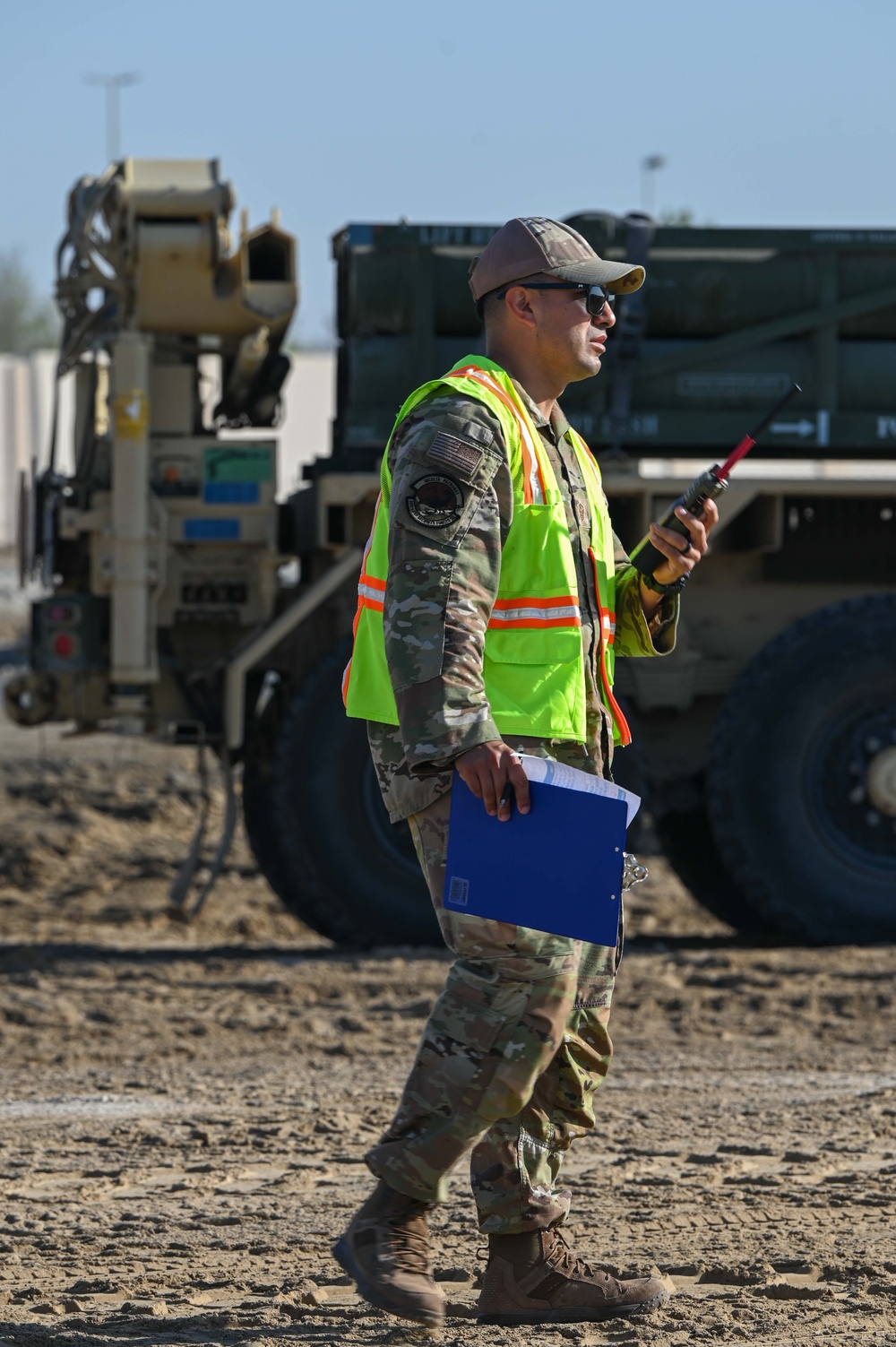 Air Force first-responders train with Army HIMARS