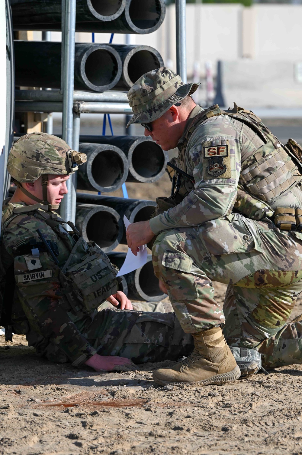 Air Force first-responders train with Army HIMARS