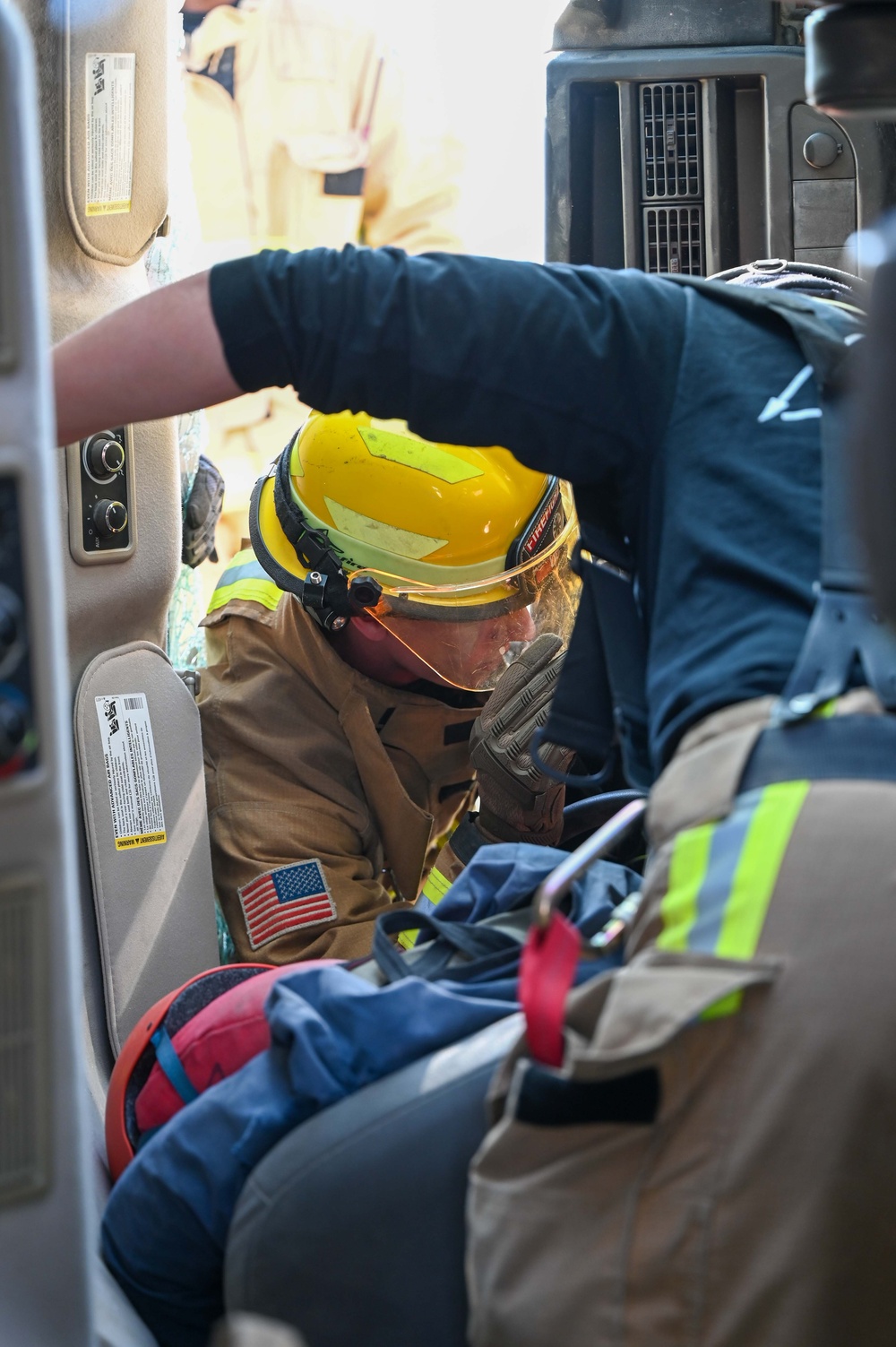 Air Force first-responders train with Army HIMARS