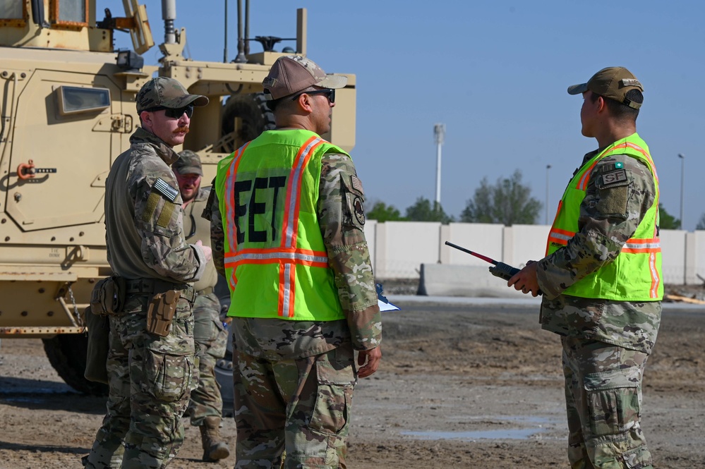 Air Force first-responders train with Army HIMARS