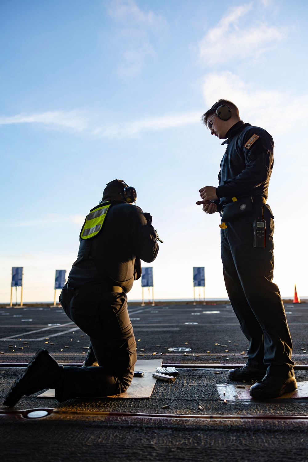 Abraham Lincoln conducts small-arms live fire exercise