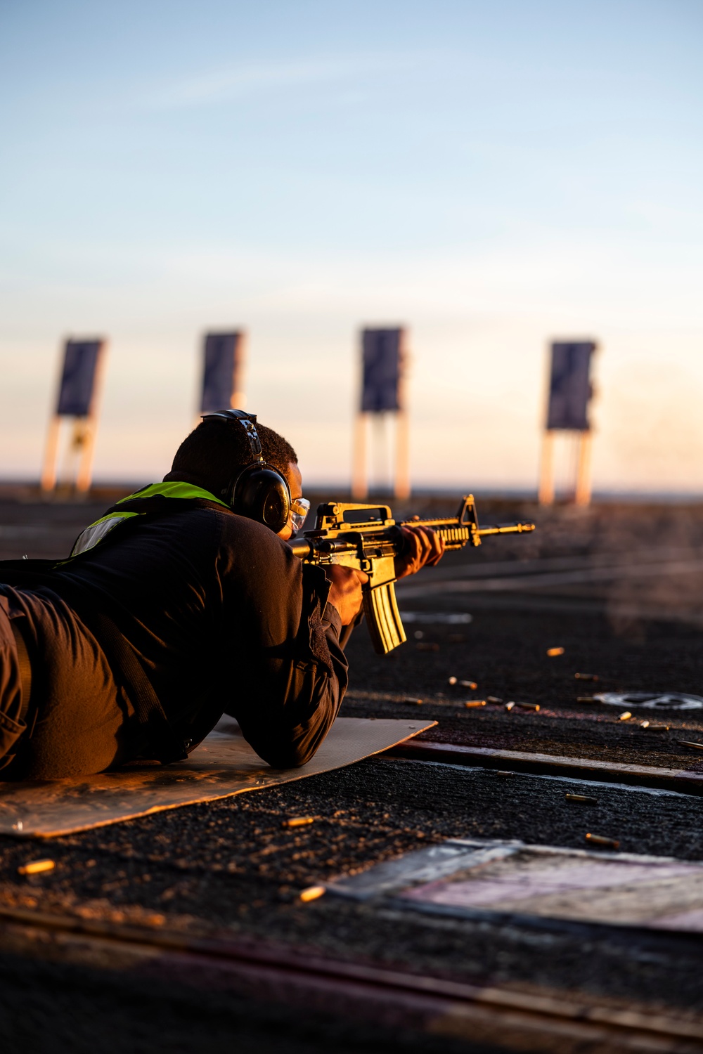 Abraham Lincoln conducts small-arms live fire exercise