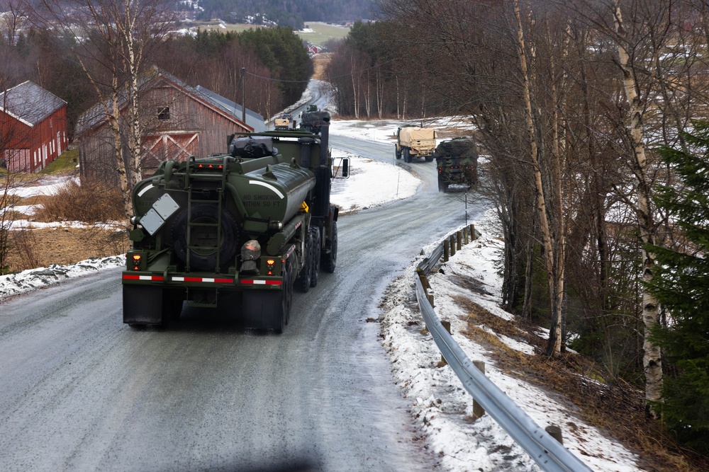 The Arrival Assembly and Operations Group Convoy in Support of Exercise Nordic Response 24