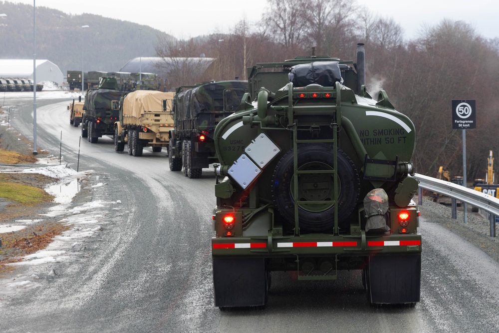 The Arrival Assembly and Operations Group Convoy in Support of Exercise Nordic Response 24