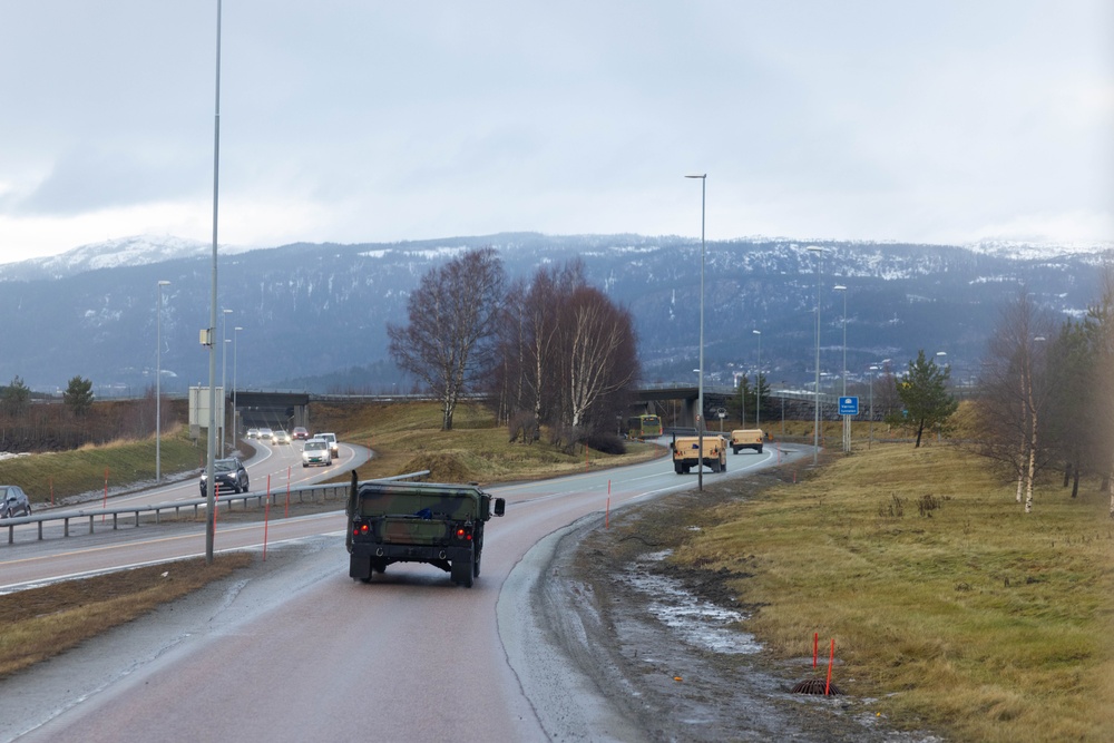 The Arrival Assembly and Operations Group Convoy in Support of Exercise Nordic Response 24