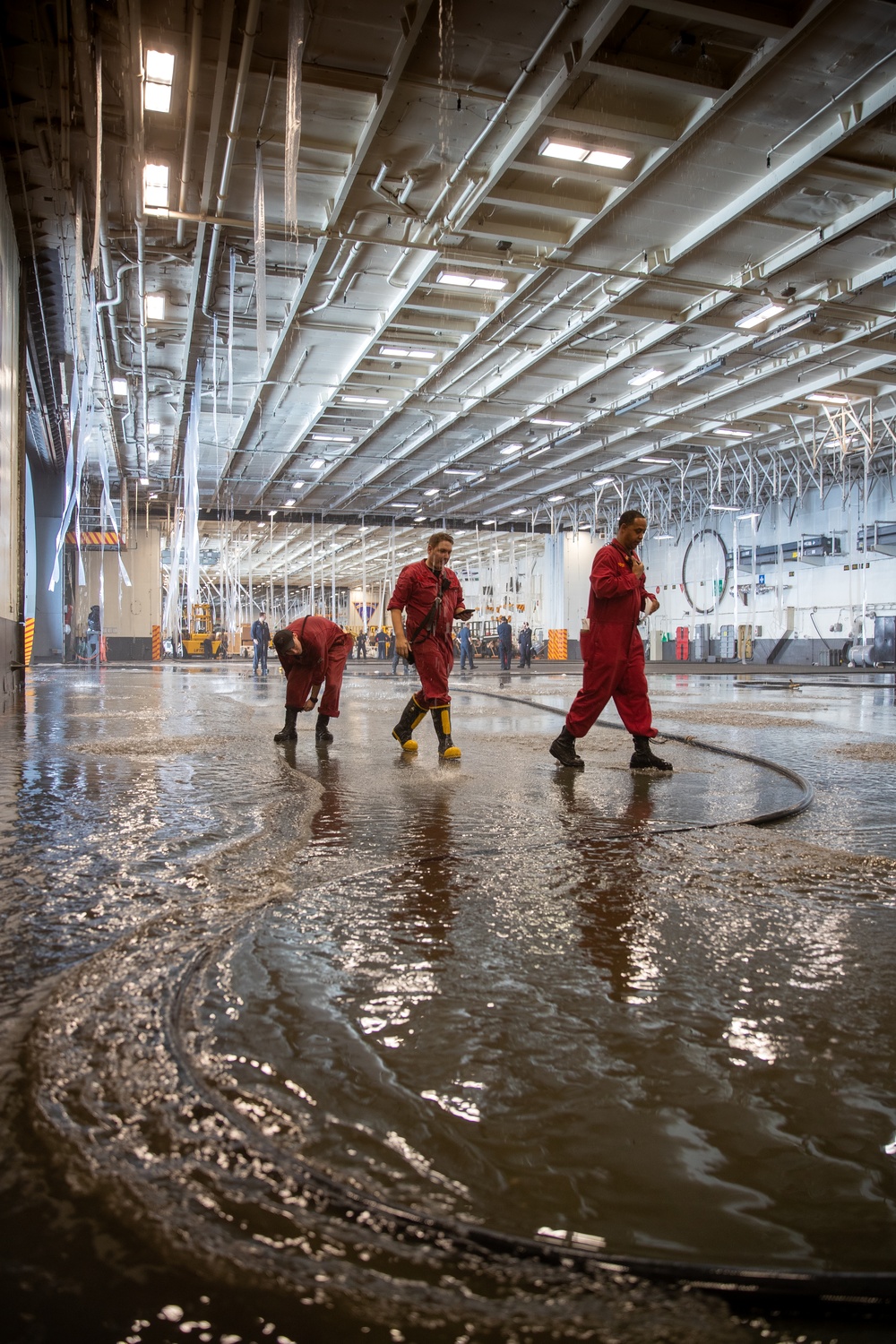 USS George Washington tests countermeasure washdown