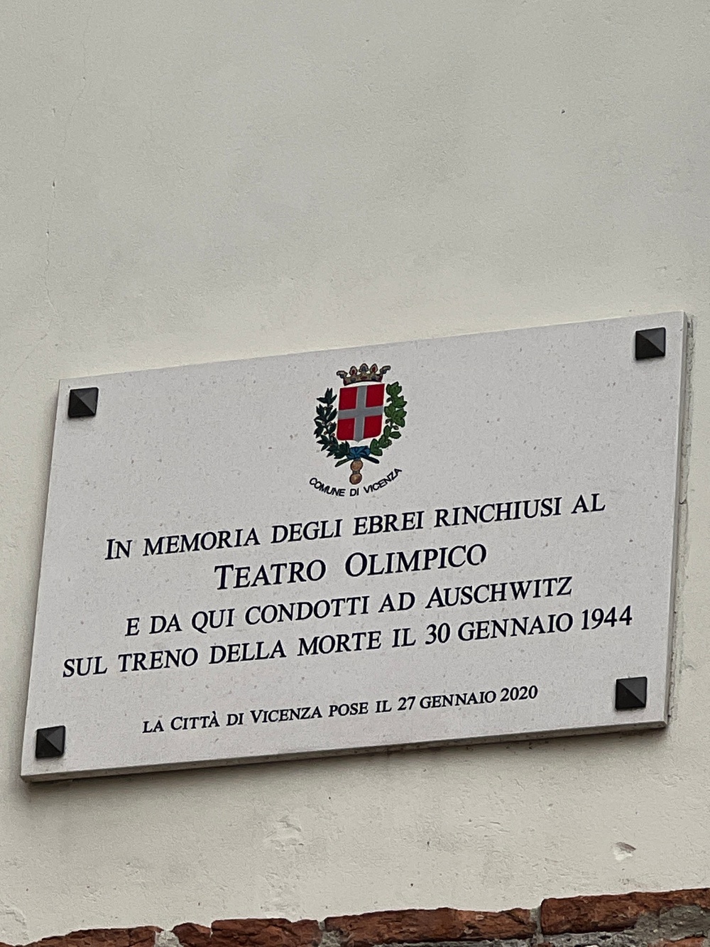 Holocaust Remembrance in Vicenza