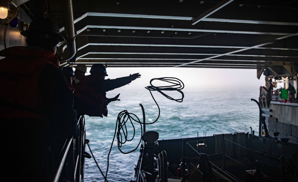 USS Gunston Hall (LSD 44) Conducts Well Deck Operations