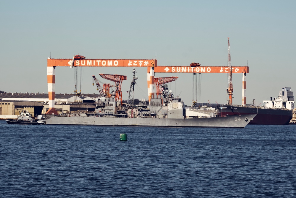 DVIDS - Images - USS Antietam (CG 54) Departs Yokosuka for the Last ...