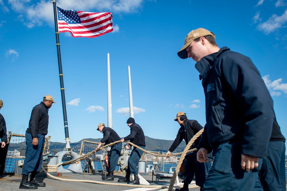 USS Hopper (DDG 70) Sea and Anchor Evolution