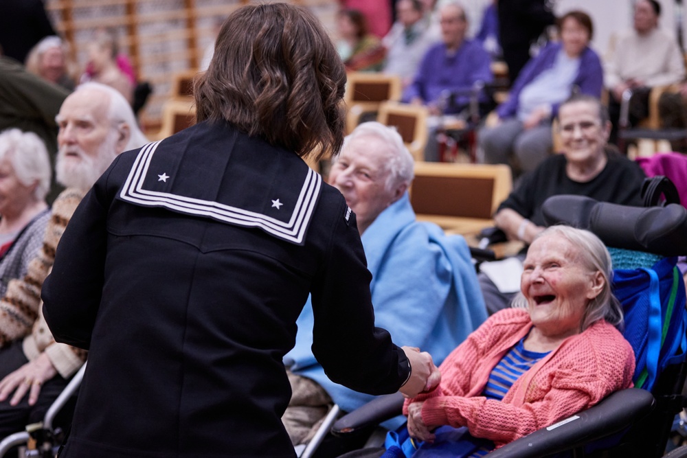 Naval Band Performance at Veteran's Hospital