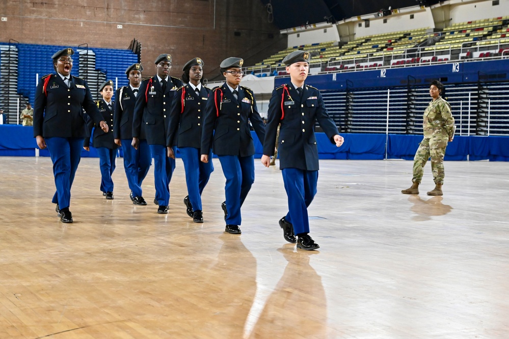 2024 JROTC “Best of the Best” Drill Competition brings region's top cadets to D.C. Armory