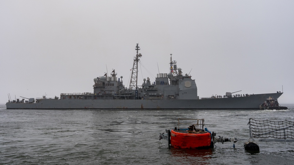 USS Leyte Gulf (CG 55) Departs for 4th Fleet Deployment