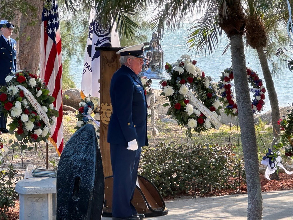 Coast Guard holds memorial to honor fallen crew members of Coast Guard Cutter Blackthorn