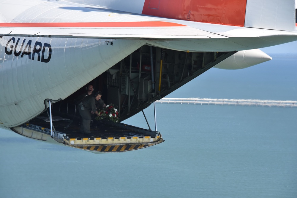 Coast Guard holds memorial to honor fallen crew members of Coast Guard Cutter Blackthorn